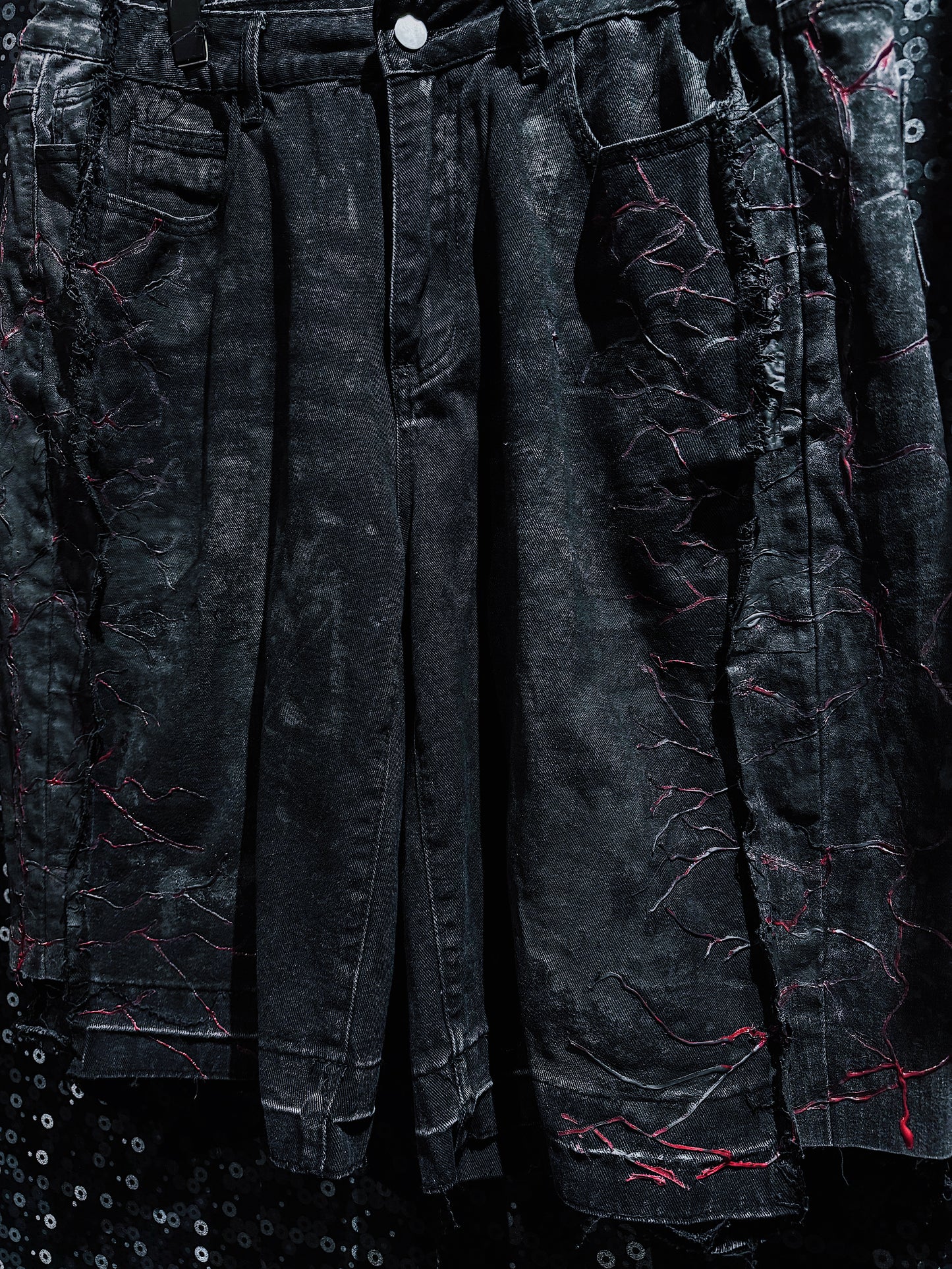 【ÆIEM】vivid notes IRON VEIN hurf pants