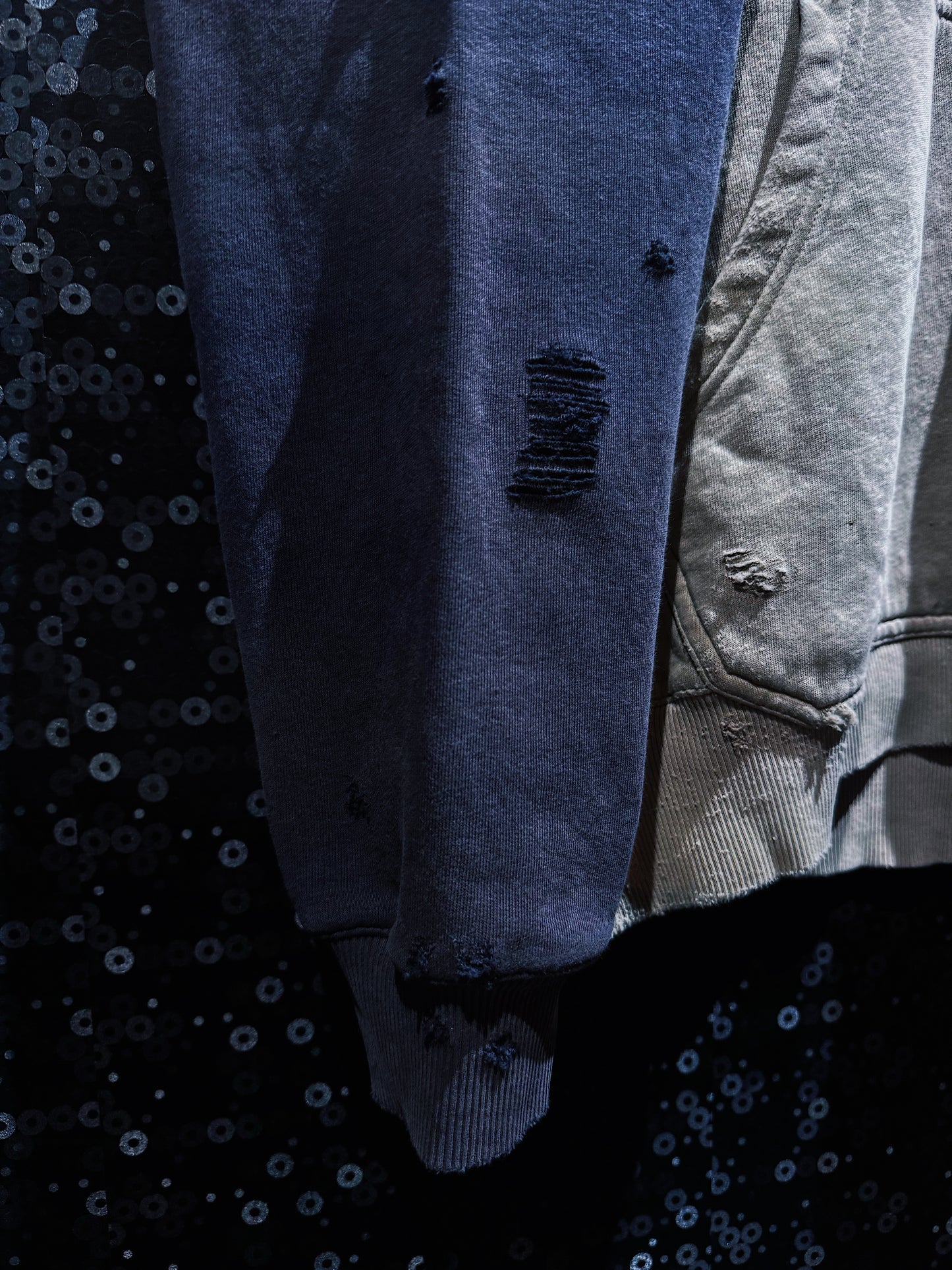 【ÆIEM】original “boro” remake adidas performance logo hoodie pullover
