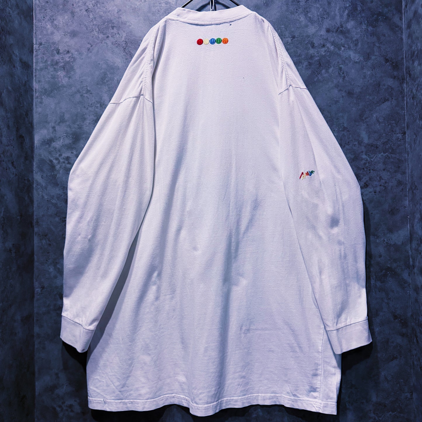 【doppio】vintage “COOGI” embroidery design big silhouette long sleeve T-shirt
