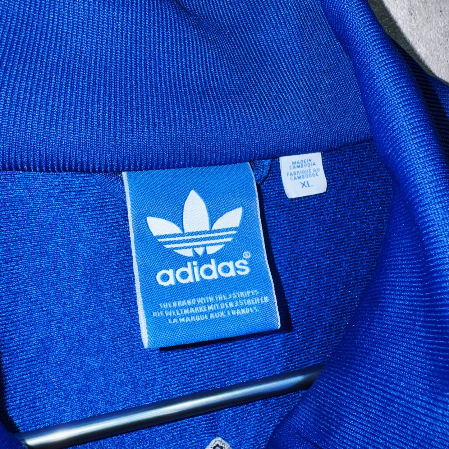 "ADIDAS ULTRASTAR"Trefoil logo embroidery design loose track jacket