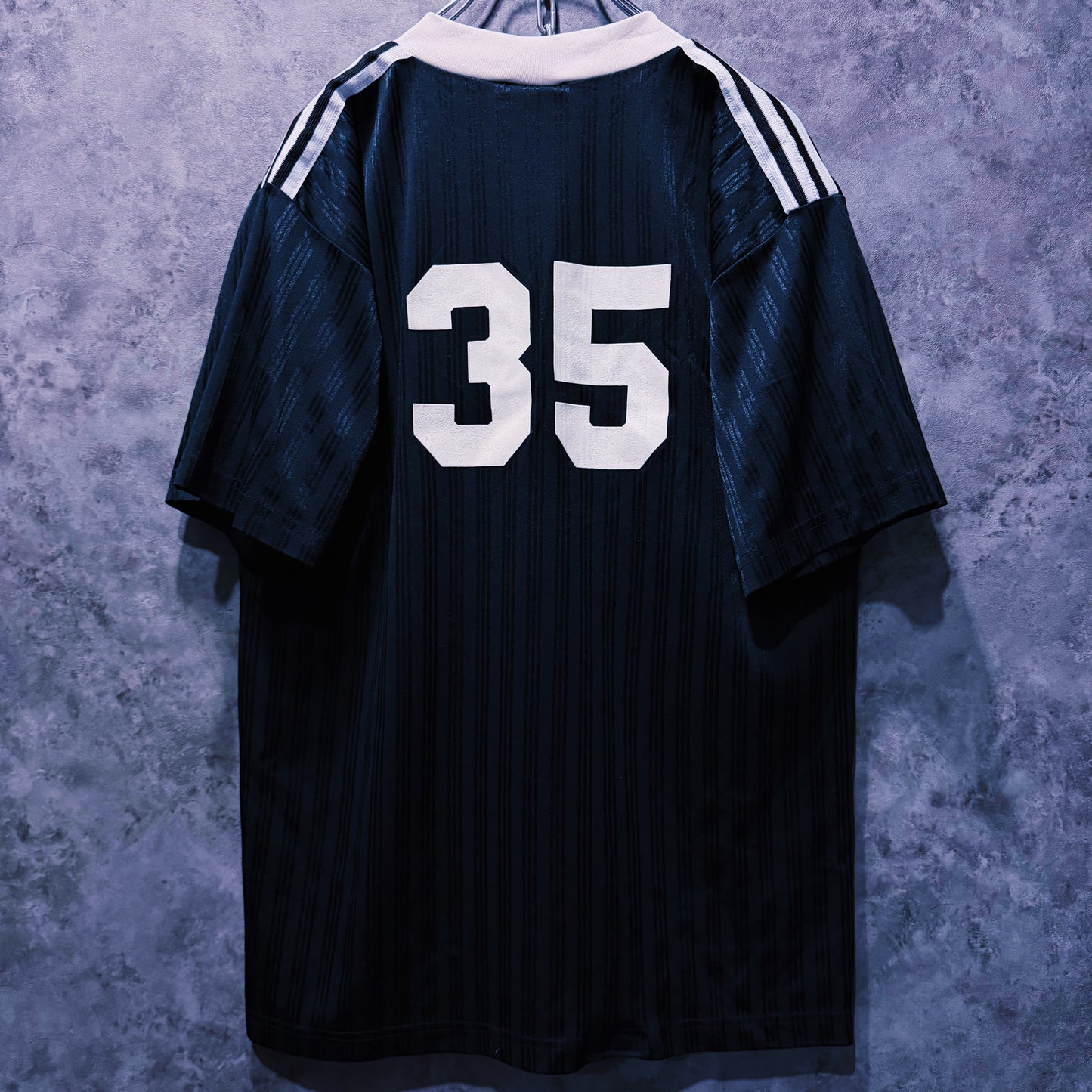 【doppio】vintage “adidas” three stripe design numbered game shirt