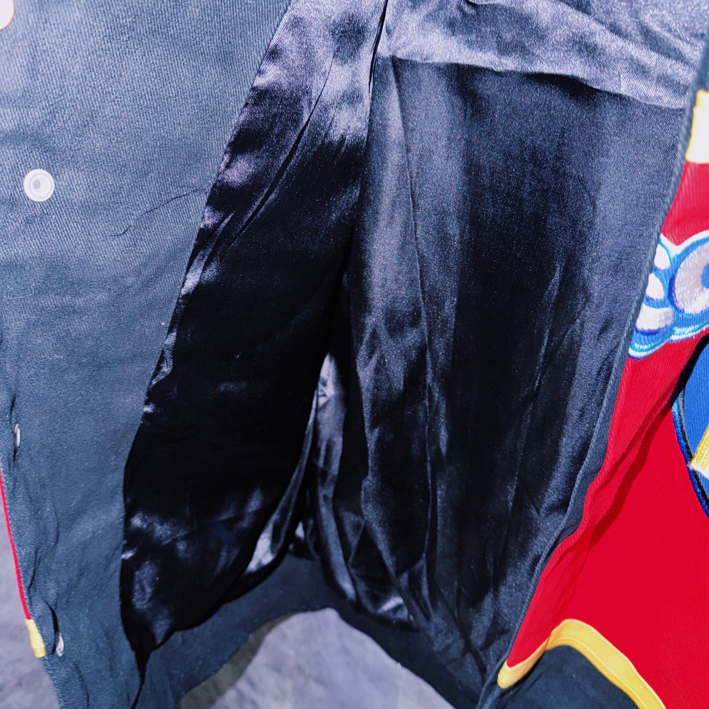 【doppio】vintage”NASCAR”company logo patches design racing jacket