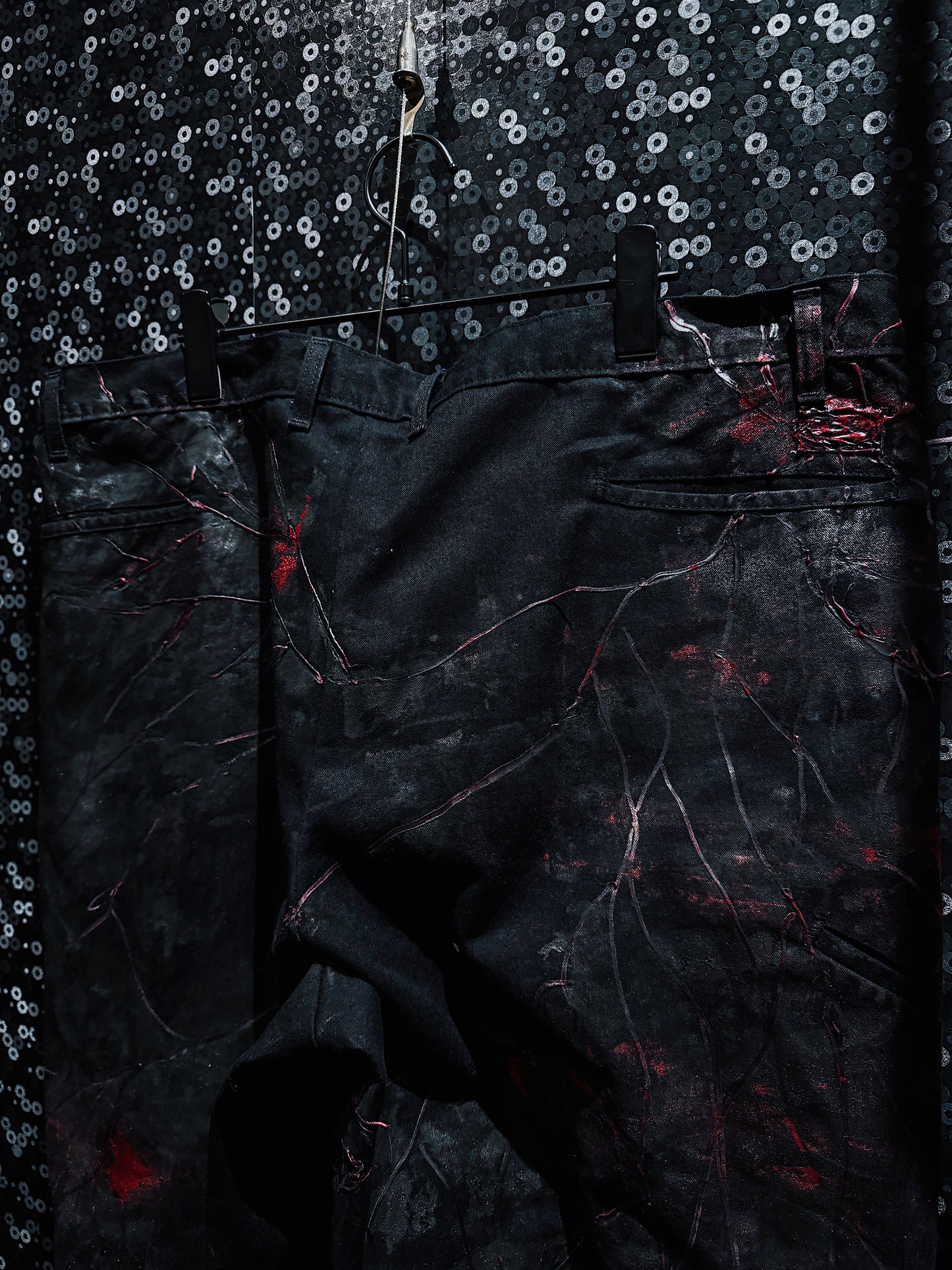 【ÆIEM】vivid notes IRON VEIN hurf pants