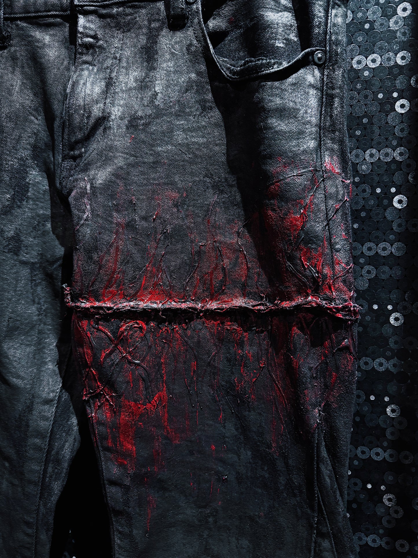 【ÆIEM】vivid notes IRON VEIN flare pants