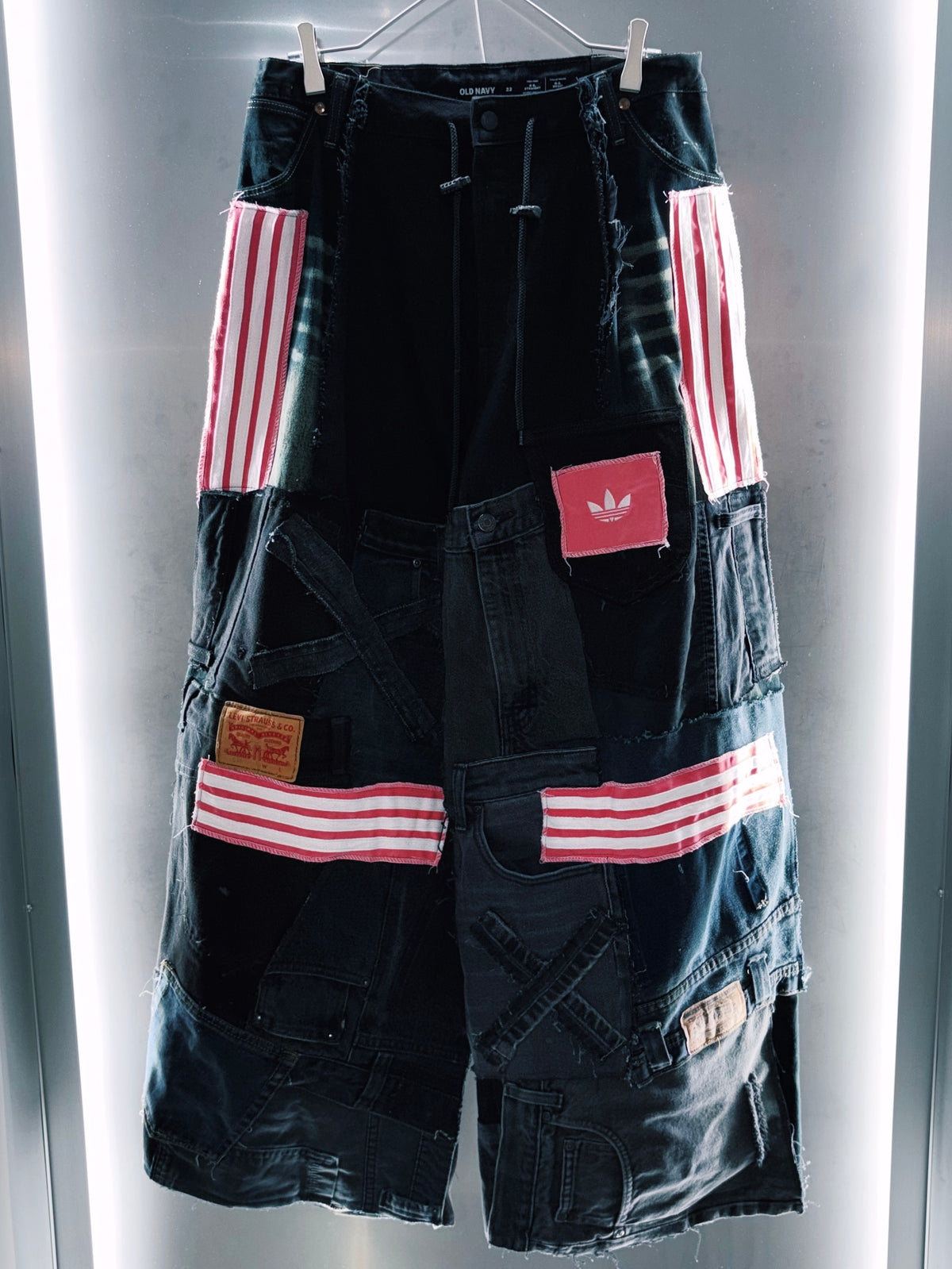 "adidas Re:make" complicated pattern denim