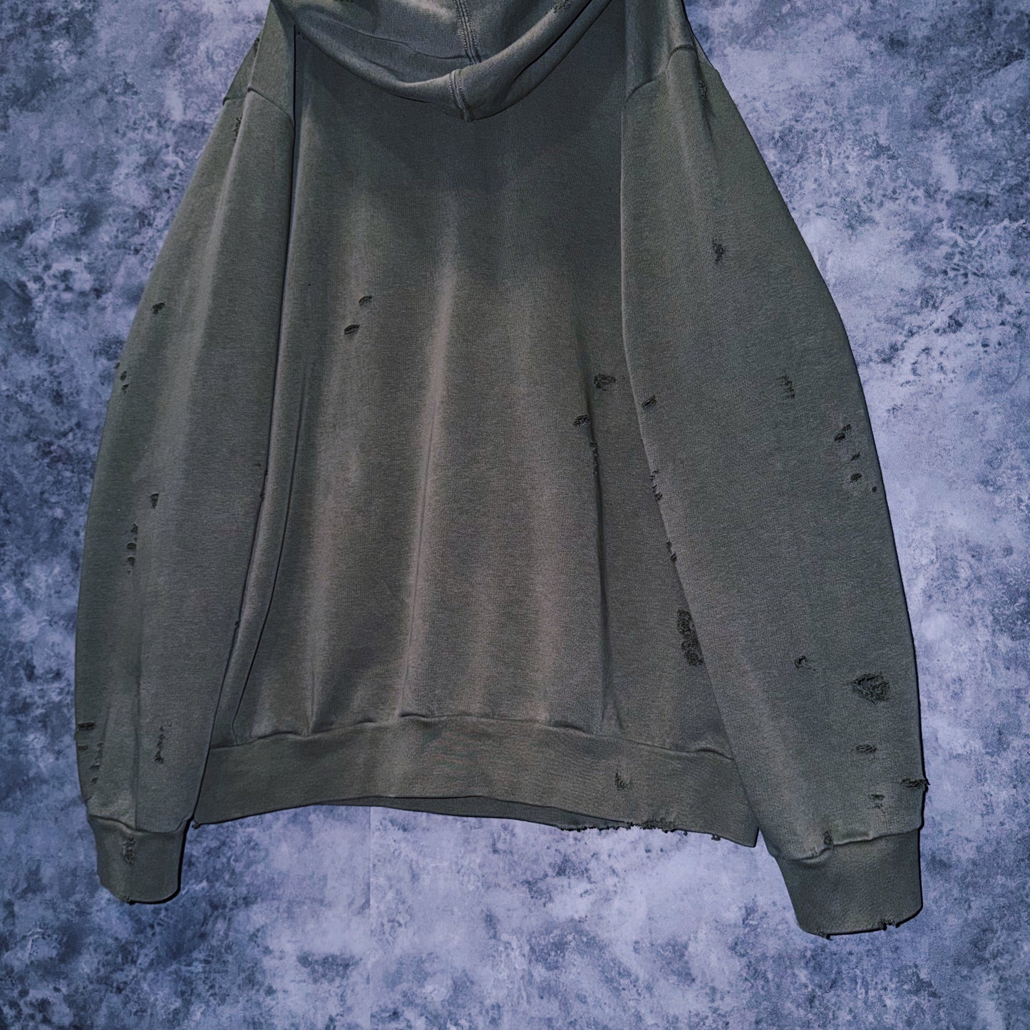 【doppio】90’s vintage “adidas” performance logo design boro custom sweat hoodie