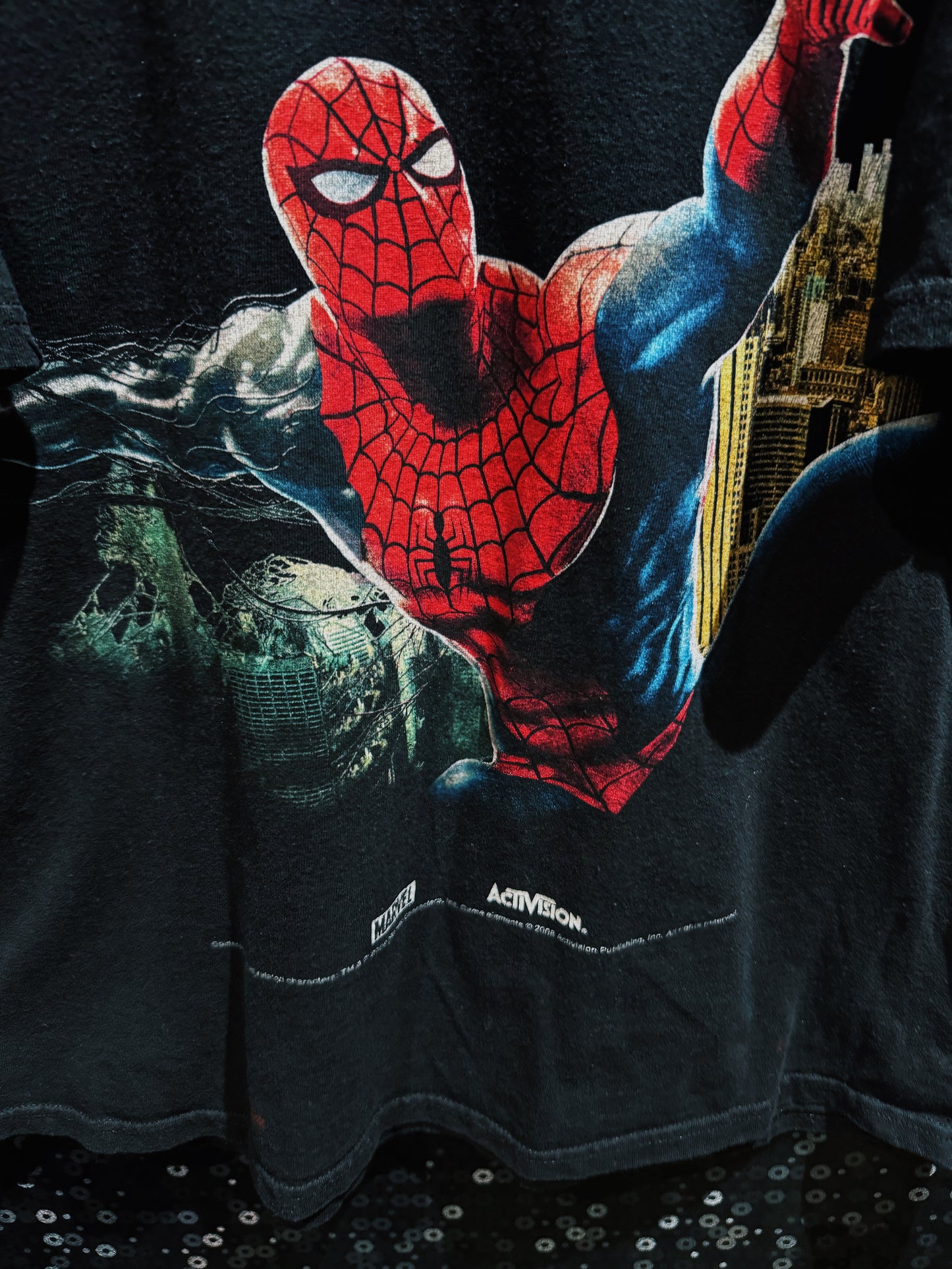 【ÆIEM】Spider-Man Web of Shadows Graphic T-shirt