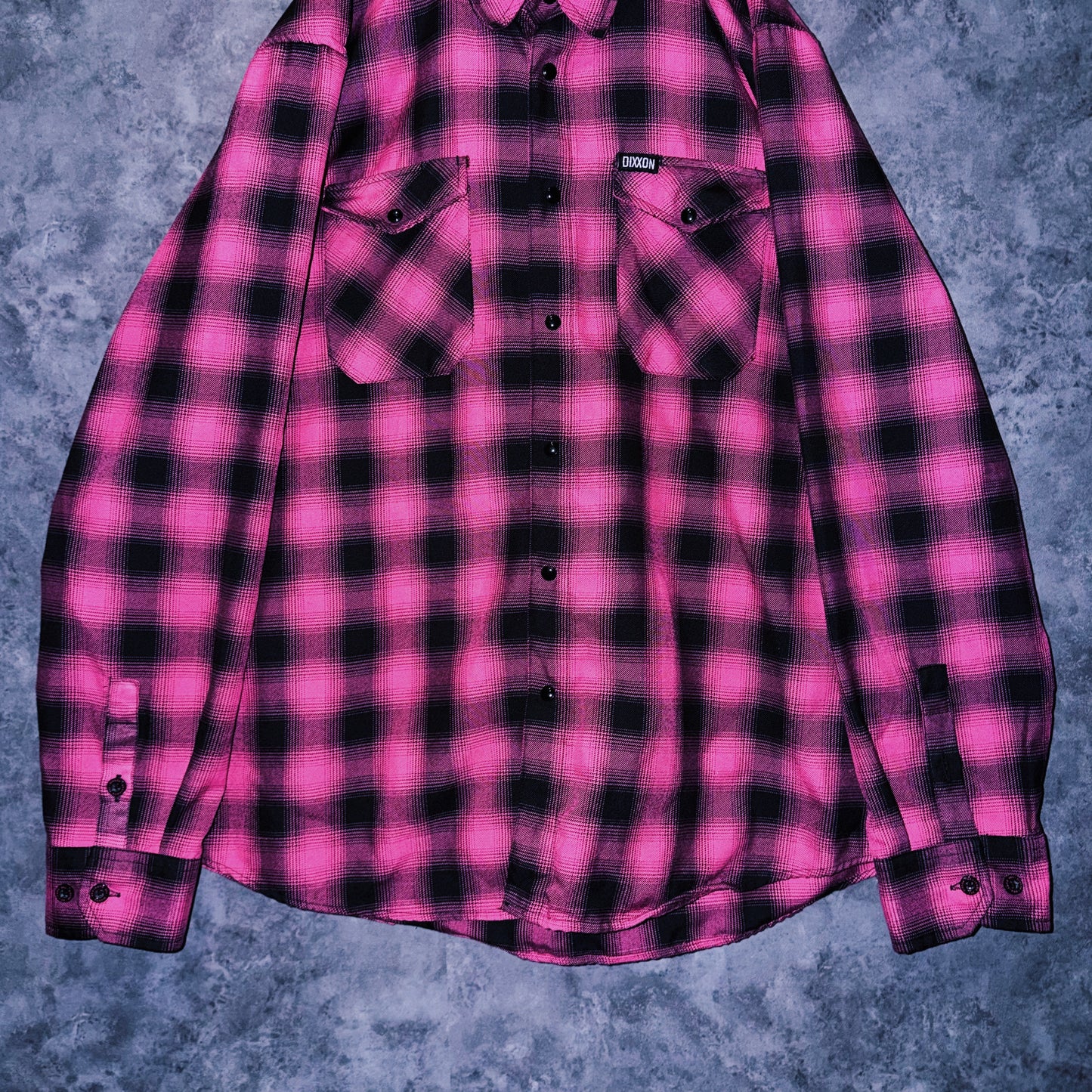 【doppio】vintage “Dixxon Flannel Co.” check pattern collar shirt