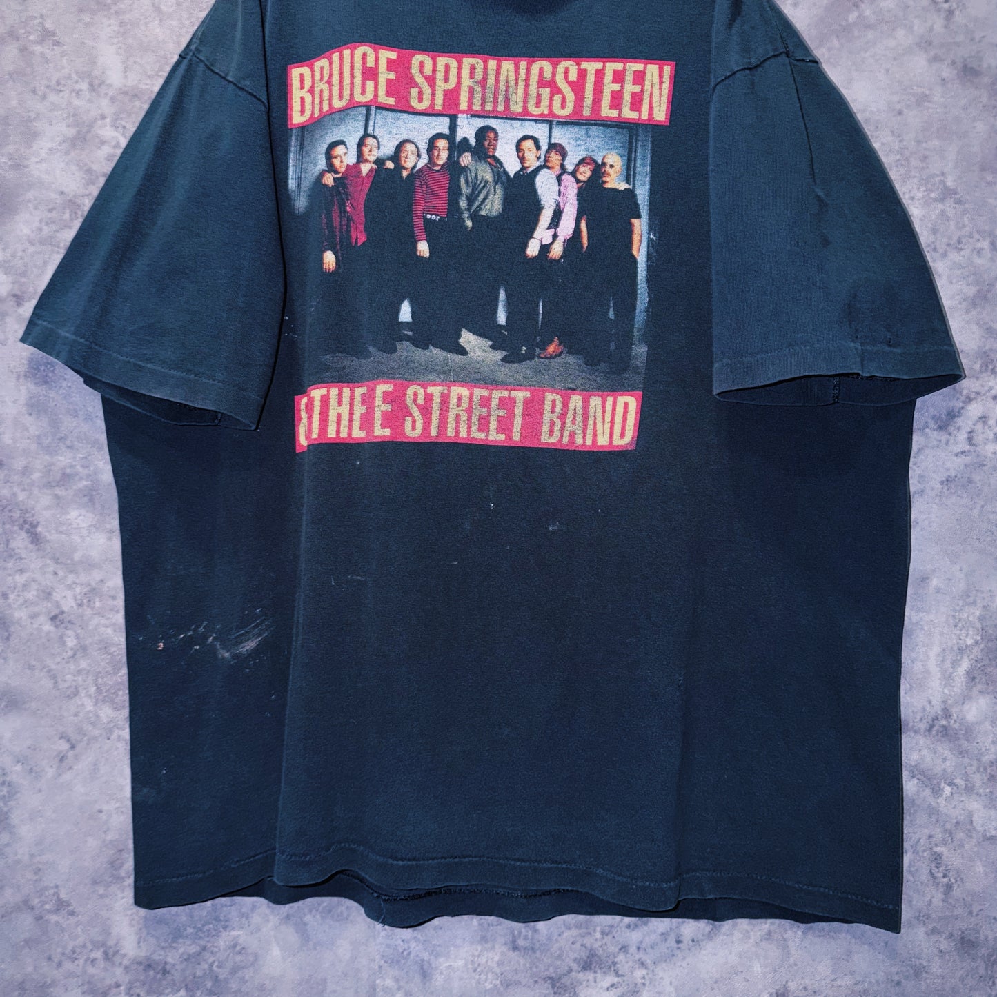 【doppio】90‘s vintage “Bruce Springsteen”The E Street Band”  print design band T-shirt