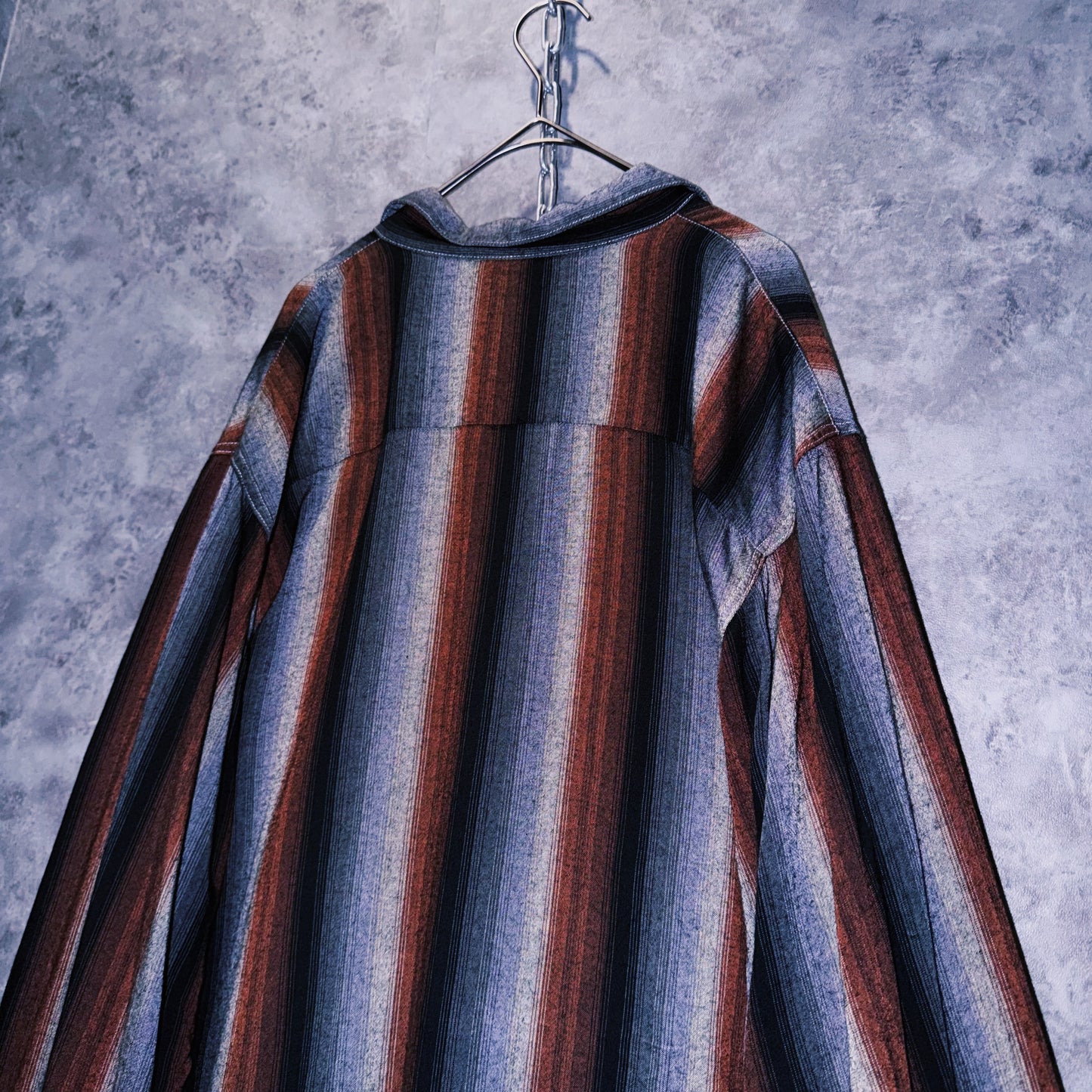 【doppio】special 60’s vintage “Penney’s TOWNCRAFT” Rayon Ombré stripe shirt