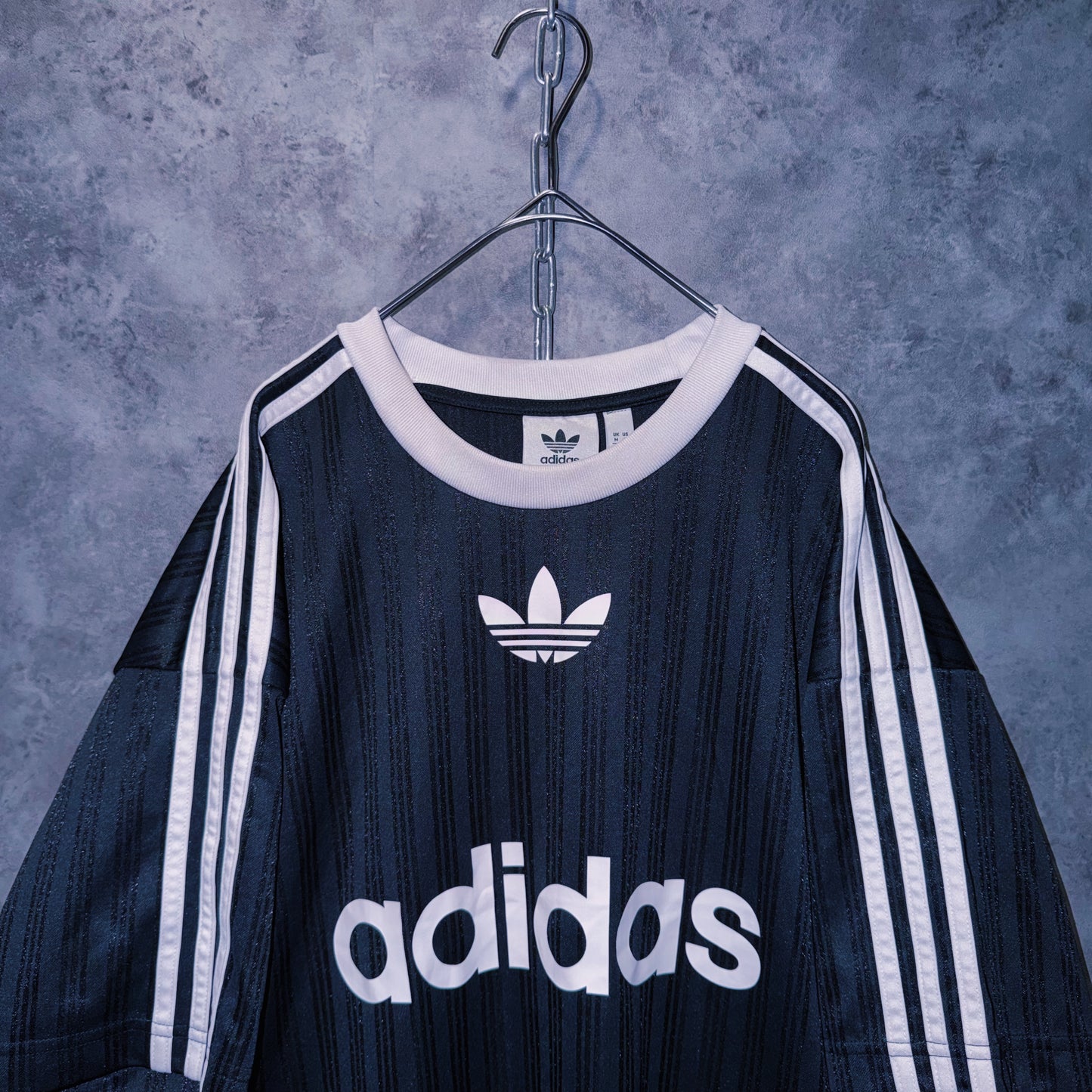 【doppio】vintage “adidas” three stripe design game shirt