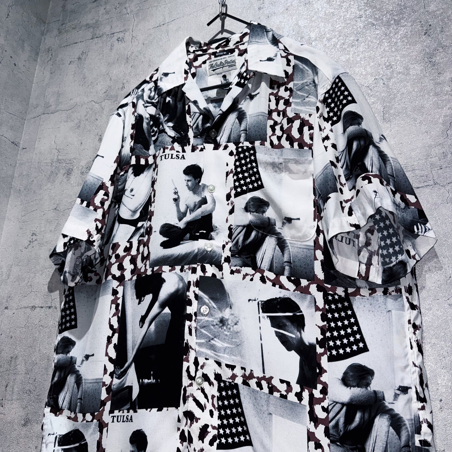 21SS"WACKOMARIA×LARRY CLARK STIE-LO"TULSA AOP pattern Hawaiian short sleeve shirt