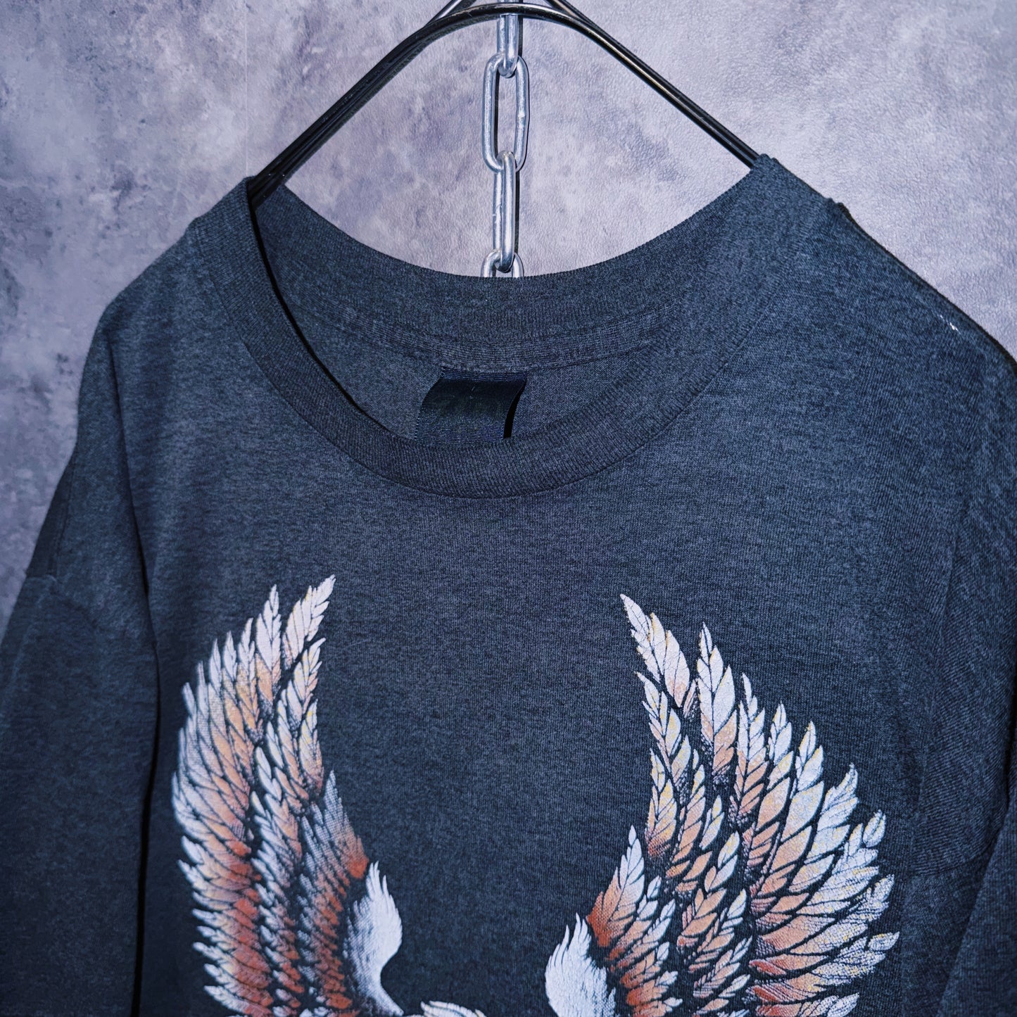 【doppio】80’s vintage “Harley-Davidson” eagle print design T-shirt