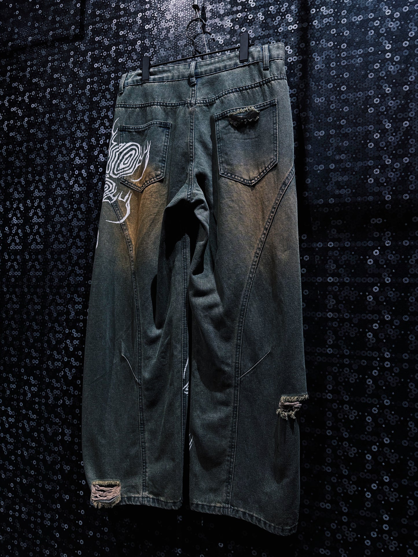 【ÆIEM】“RƎ:STANCE” Hand-Painted Reconstructed Denim