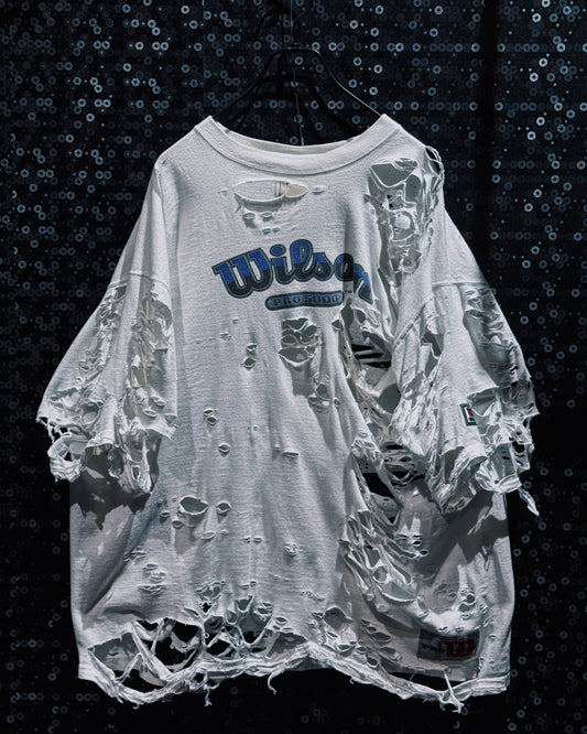 ￼
【ÆIEM】再倖築 “Wilson Collapse” Boro Reconstruction T-Shirt