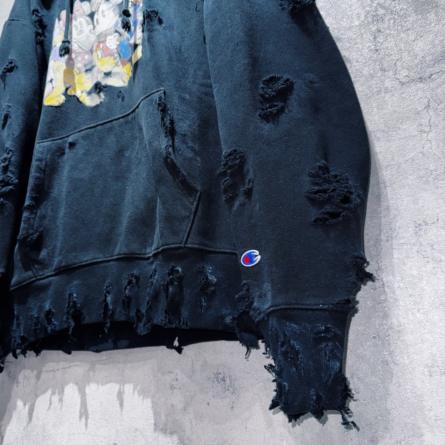 "Disney×Champion"REVERSE WEAVE Mickey&Friends design boro custom hoodie