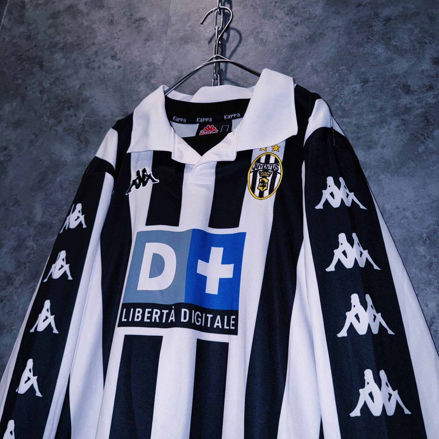 【doppio】90’s vintage “Juventus”No.21” Zidane” long sleeve game shirt