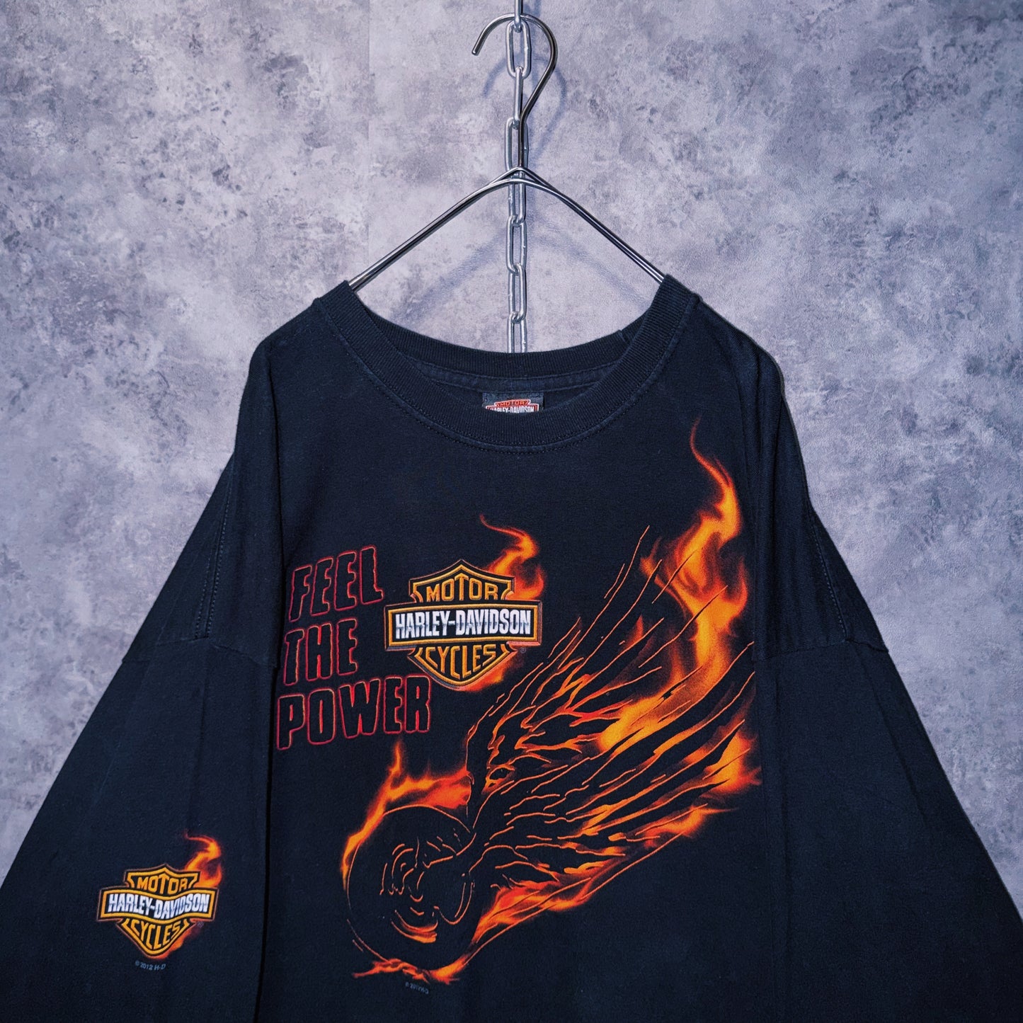 【doppio】00’s vintage “Harley-Davidson” graphic print design long sleeve T-shirt