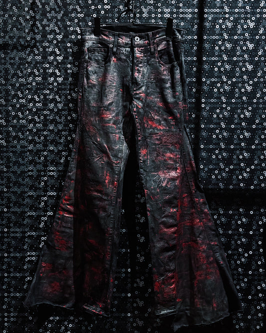 【ÆIEM】vivid notes IRON VEIN flare pants