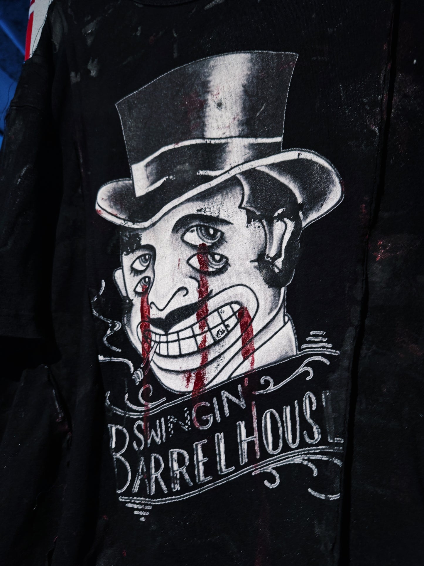 "vivid notes"graphic print coating design Layered T-shirt