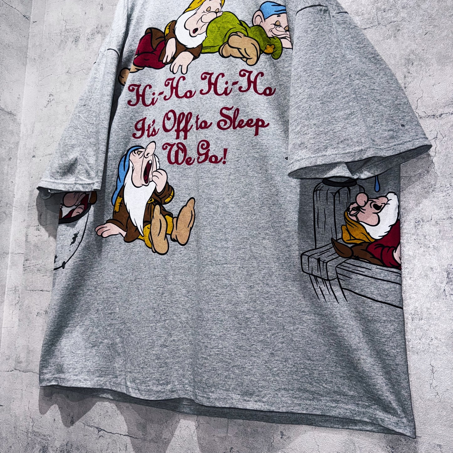 90's"Snow White"The Seven Dwarfs graphic design loose T shirt