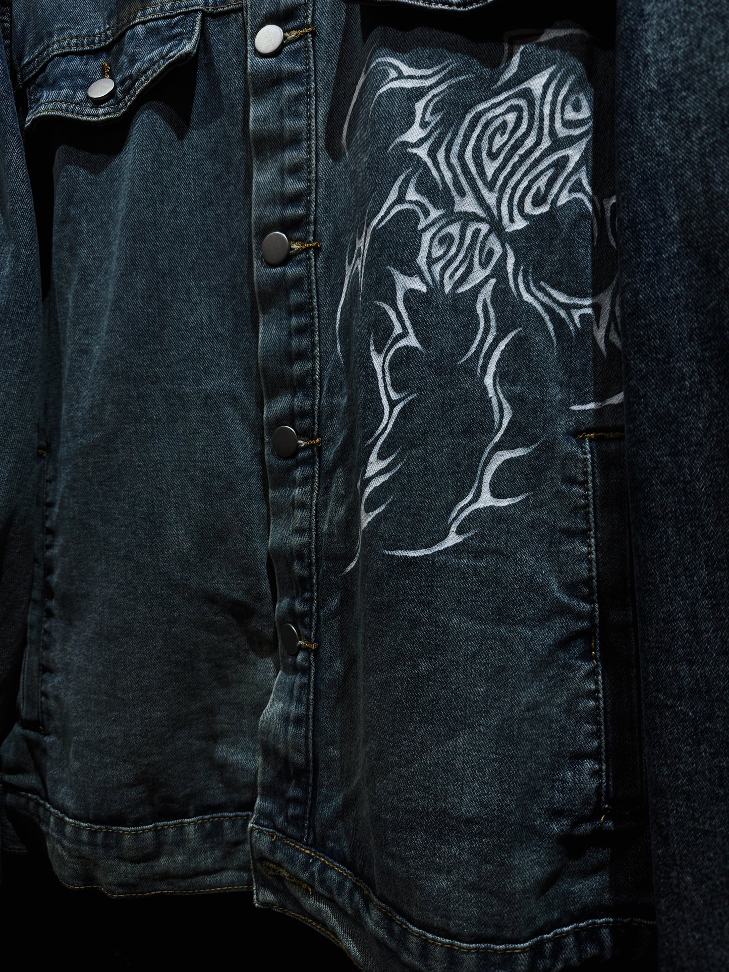 【ÆIEM】“RƎ:STANCE” Hand-Painted Denim jacket