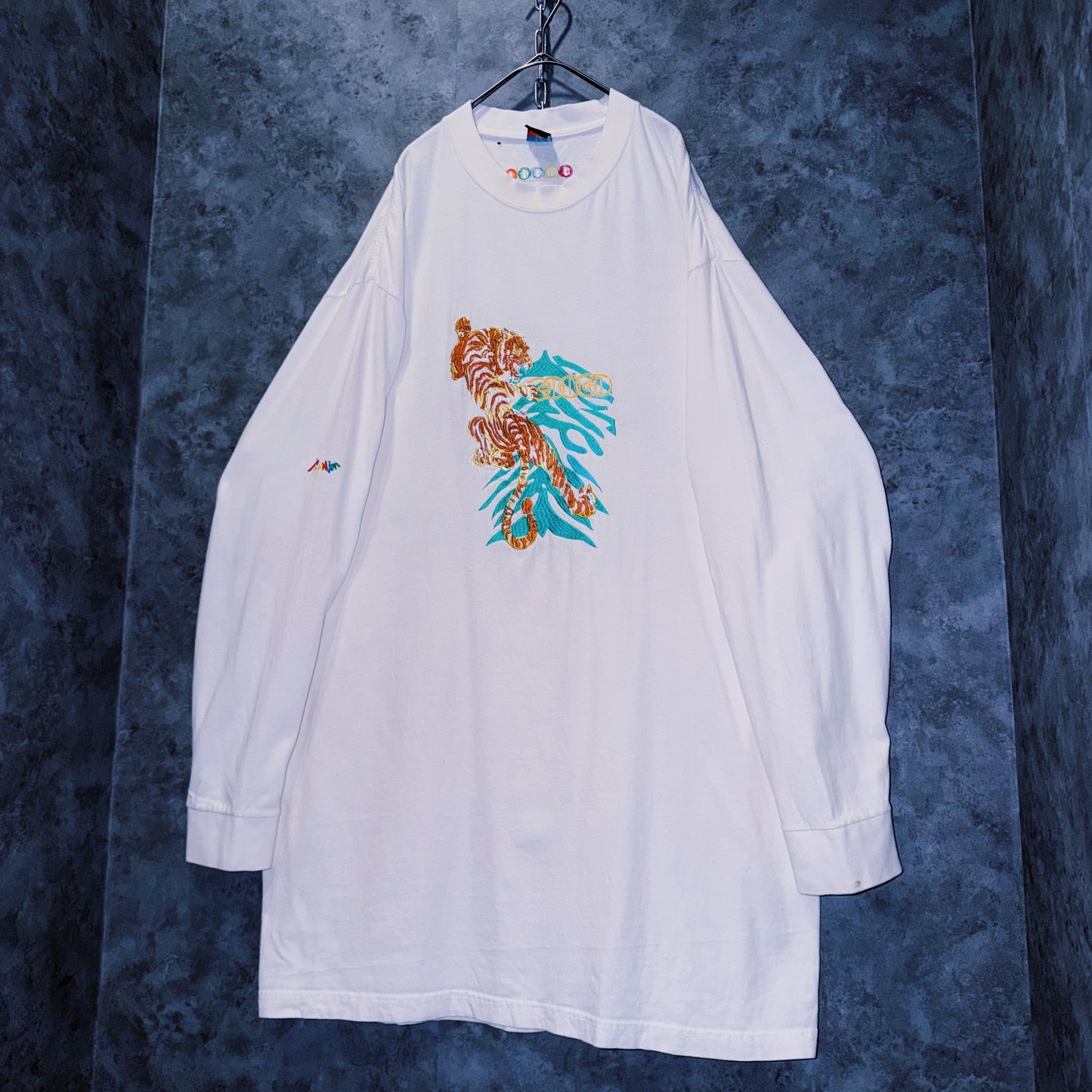 【doppio】vintage “COOGI” embroidery design big silhouette long sleeve T-shirt