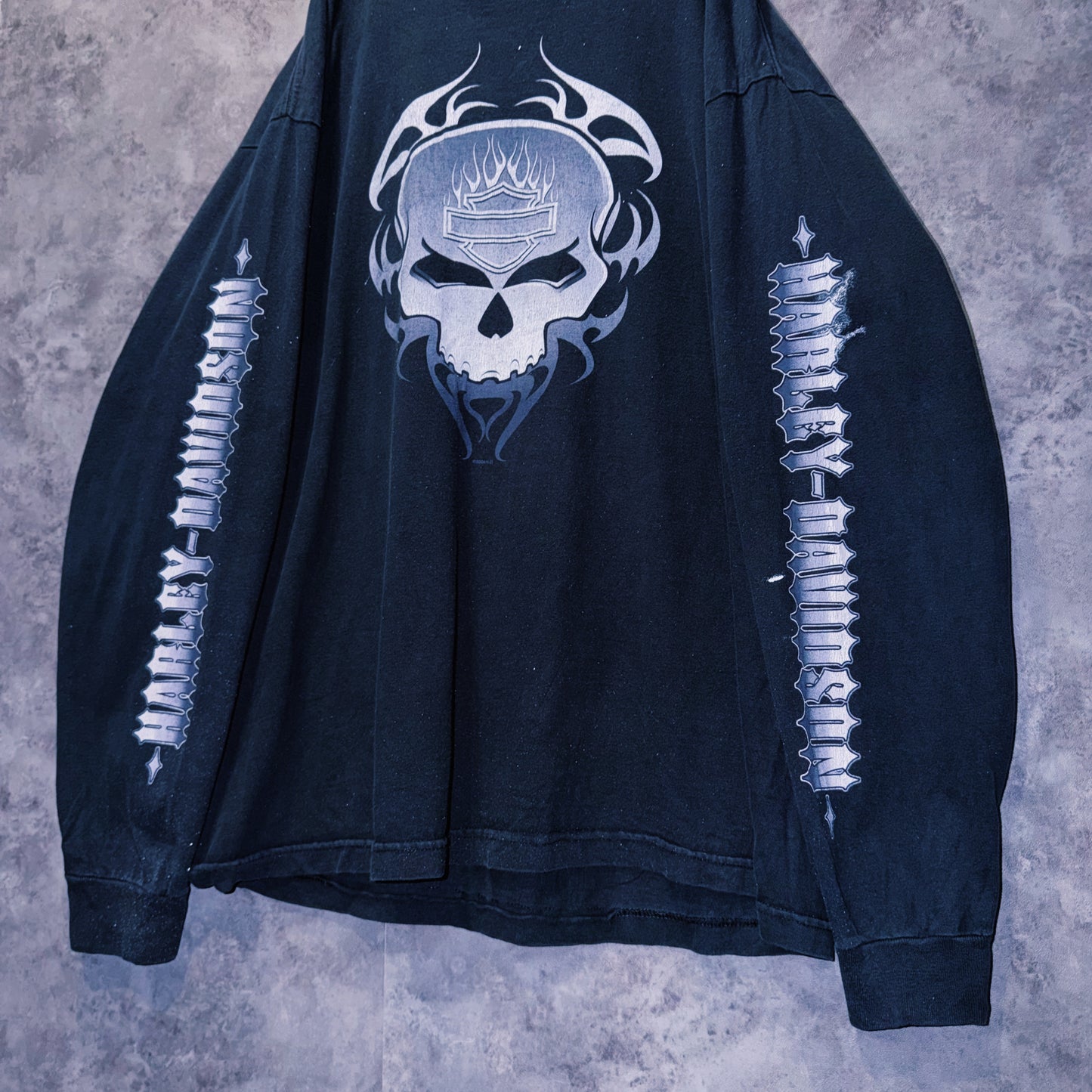 【doppio】90’s vintage “Harley-Davidson” graphic print design long sleeve T-shirt