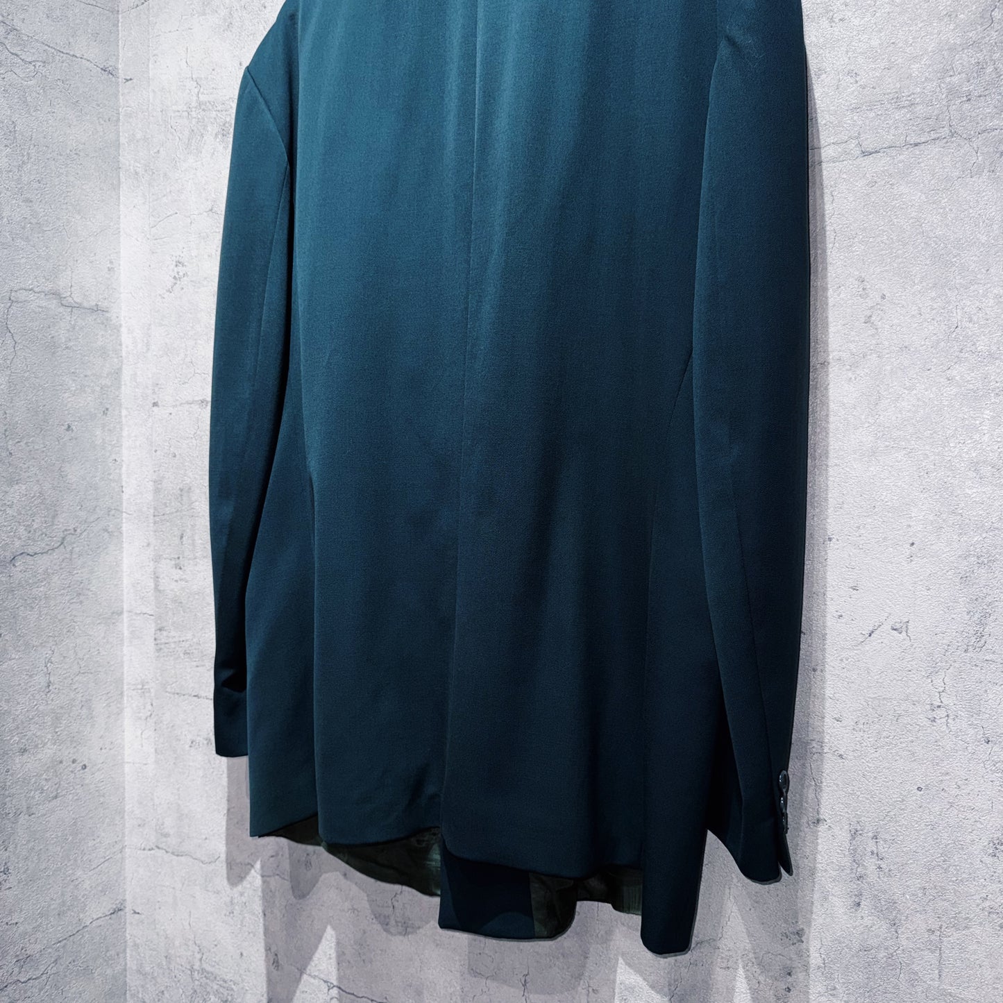 90's teal green color six botão double breasted set up