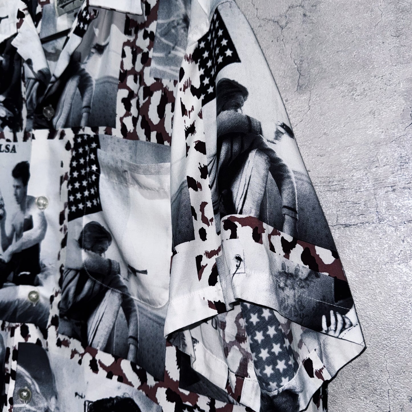 21SS"WACKOMARIA×LARRY CLARK STIE-LO"TULSA AOP pattern Hawaiian short sleeve shirt
