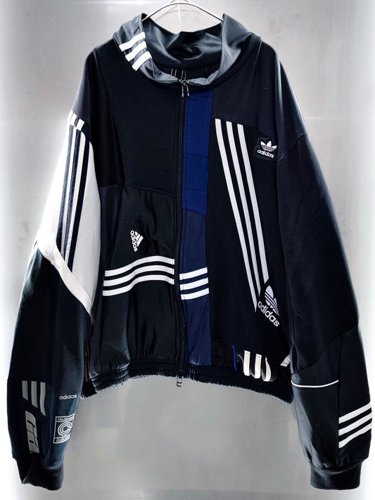 special "original re:make" vintage patch work design High-neck track jacket
