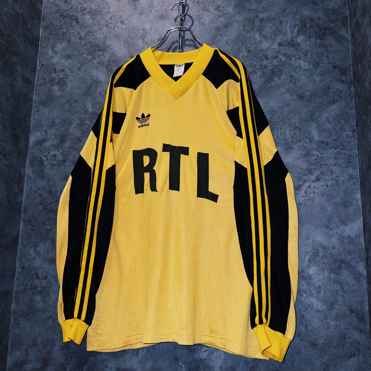 【doppio】90’s vintage “FC Sochaux-Montbéliard” three stripe design long sleeve game shirt