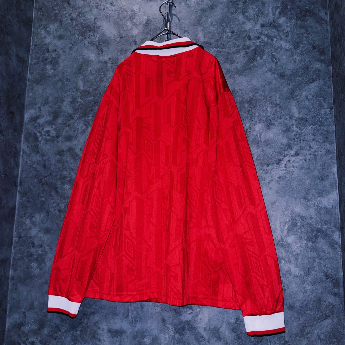【doppio】90’s vintage “Manchester United” lace up design long sleeve game shirt