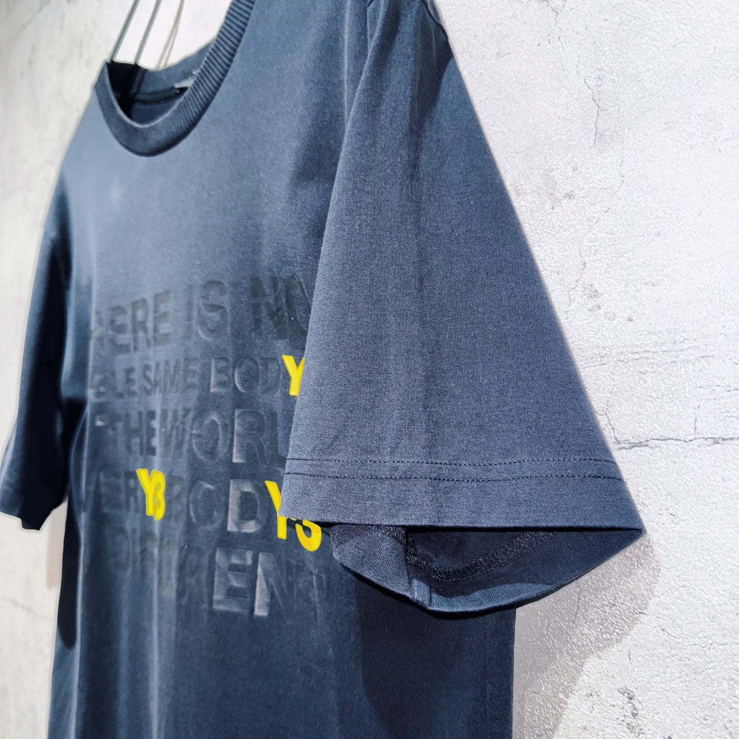 "Y-3"yohji yamamoto center graphic design T shirt