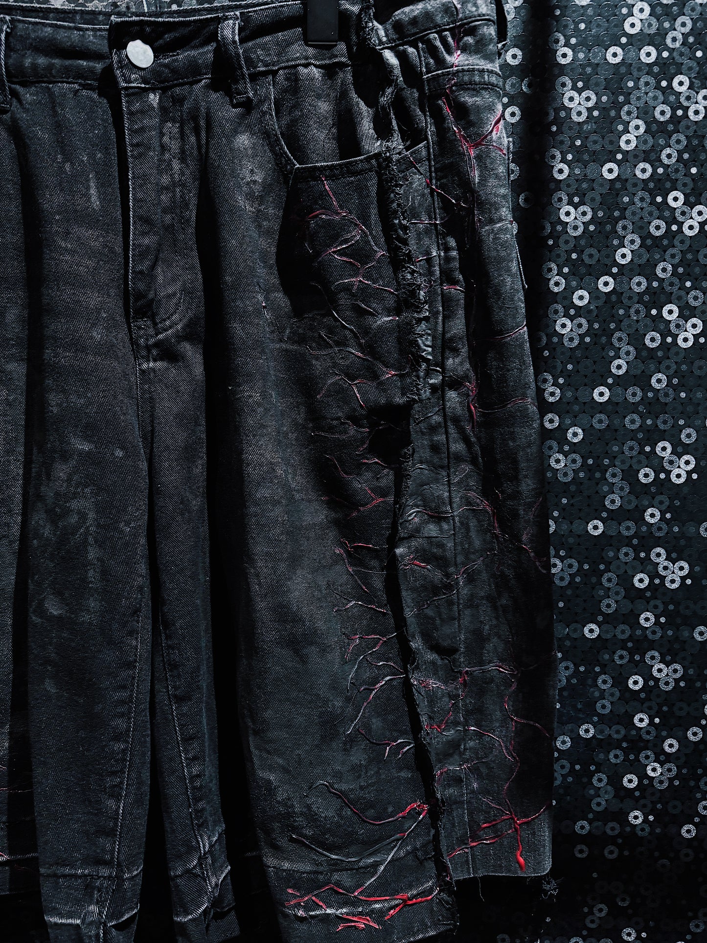 【ÆIEM】vivid notes IRON VEIN hurf pants