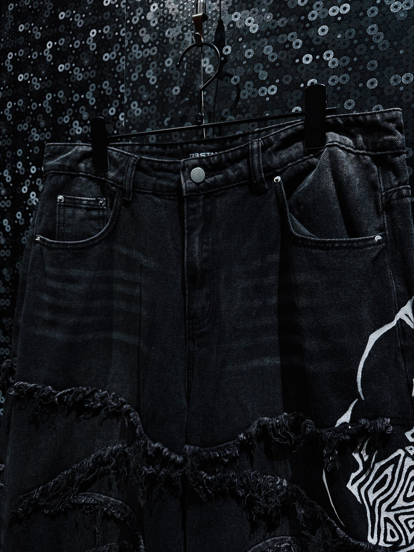 【ÆIEM】"RƎ:STANCE” Hand-Painted Reconstructed Denim