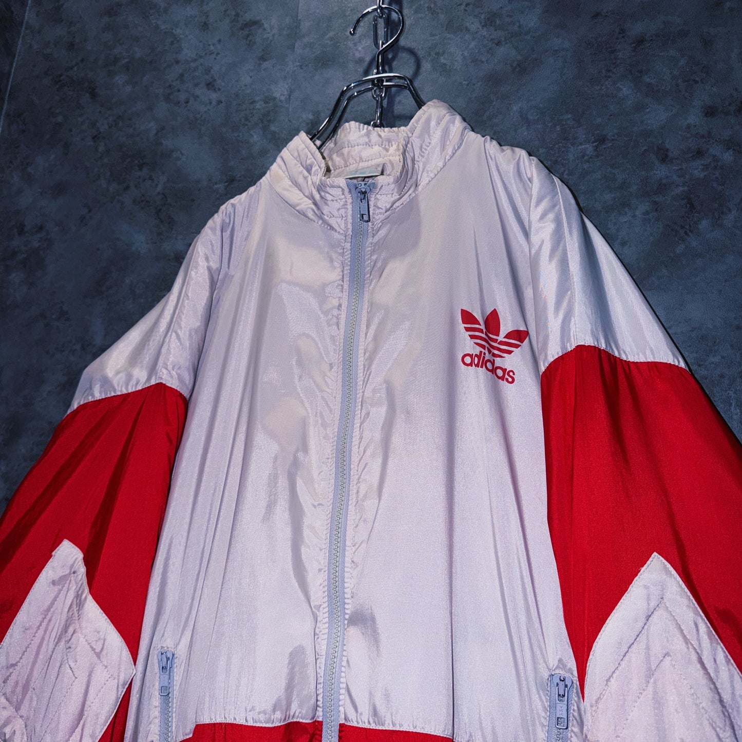 【doppio】90’s vintage “adidas” elbow patch design Nylon jacket