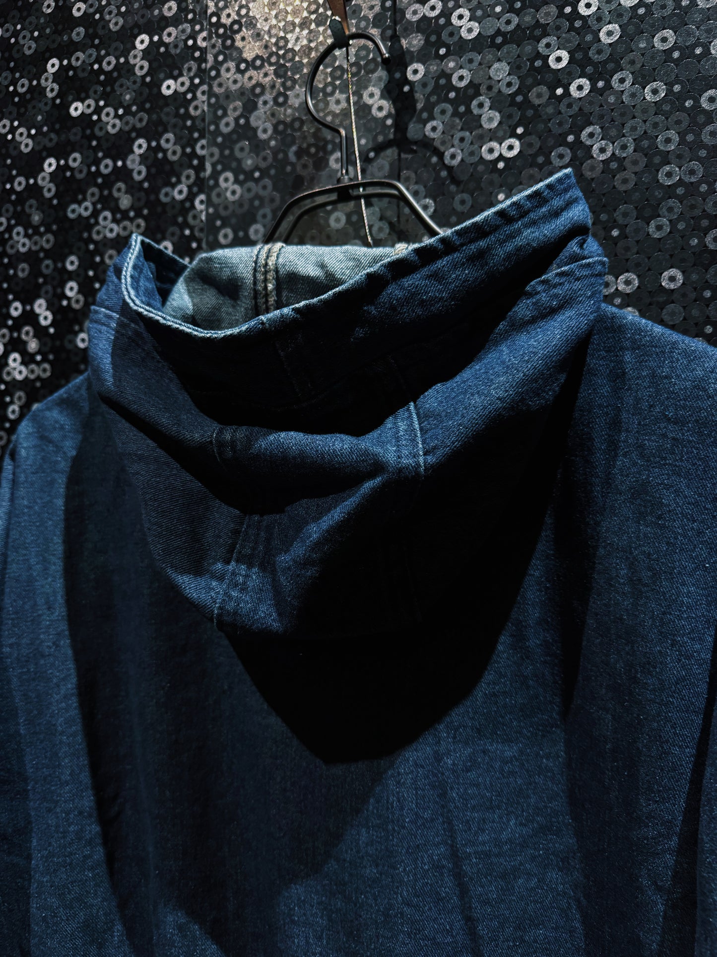 【ÆIEM】“RƎ:STANCE” Hand-Painted Denim Hoodie
