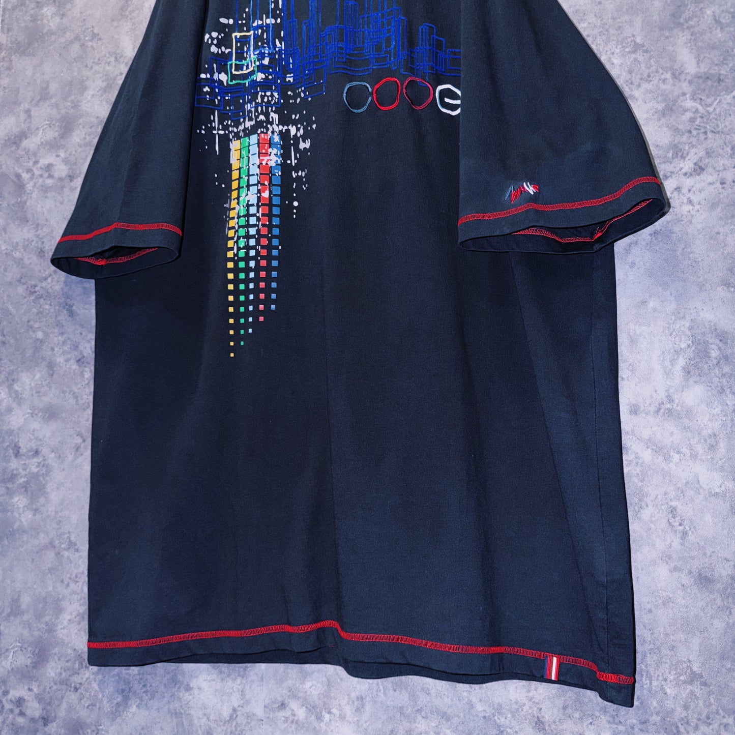 【doppio】vintage “COOGI” embroidery design big silhouette T-shirt