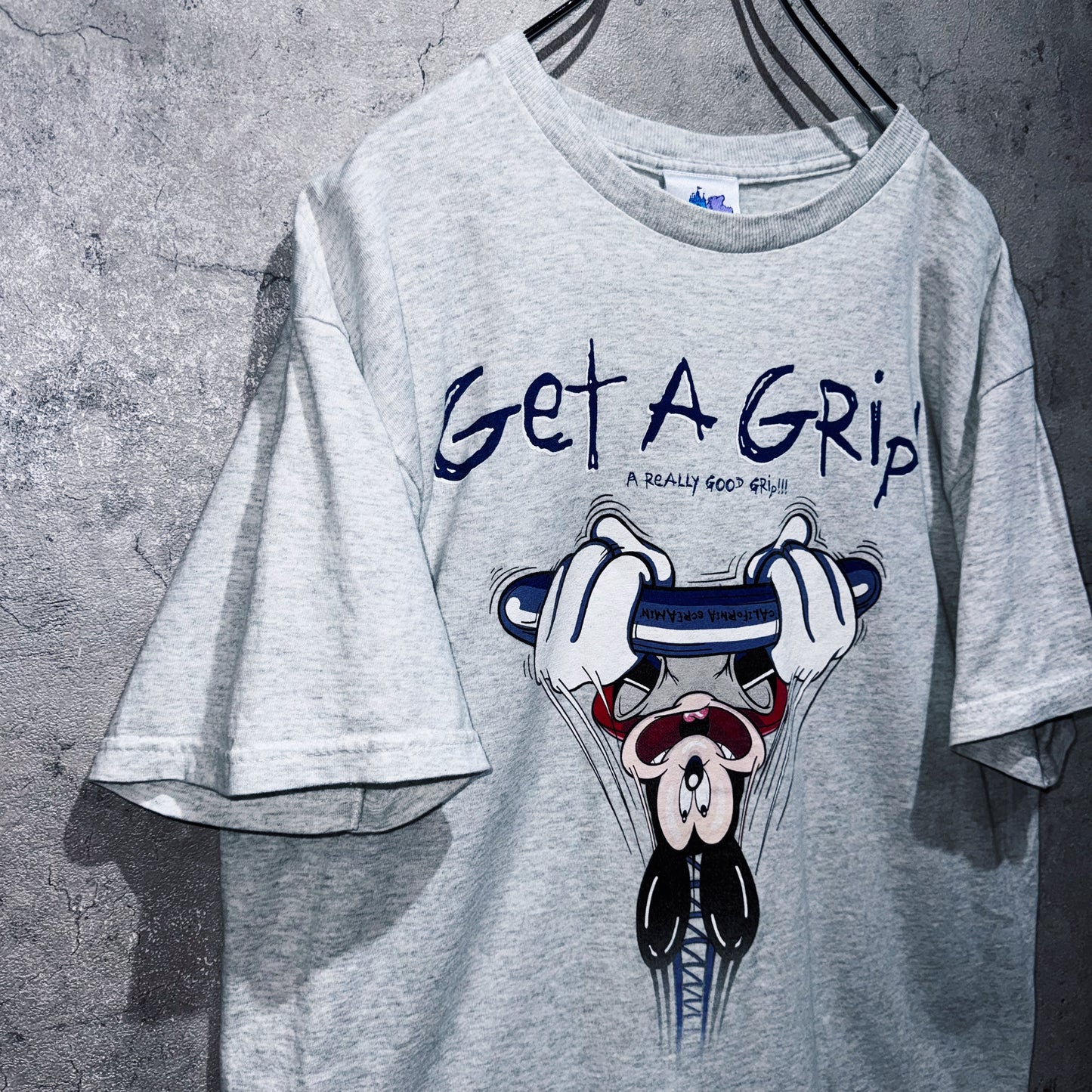 "Disney"CALIFORNIA ADVENTURE CALIFORNIA SCREAMIN' 「Get A Grip！」Printed T-shirt