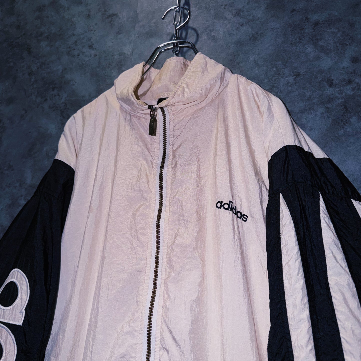 【doppio】90’s vintage “adidas” arm logo design Nylon jacket