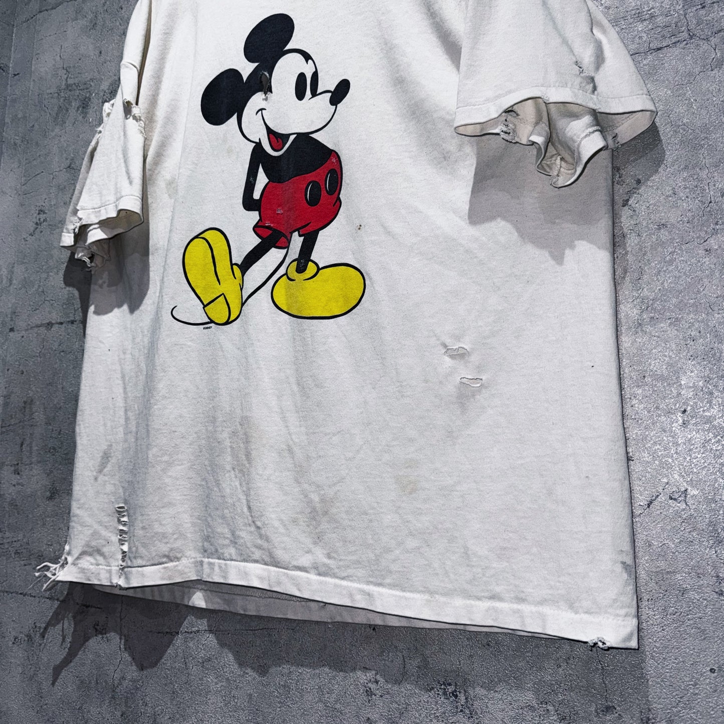 90's"Mickey Mouse"design boro custom T shirt
