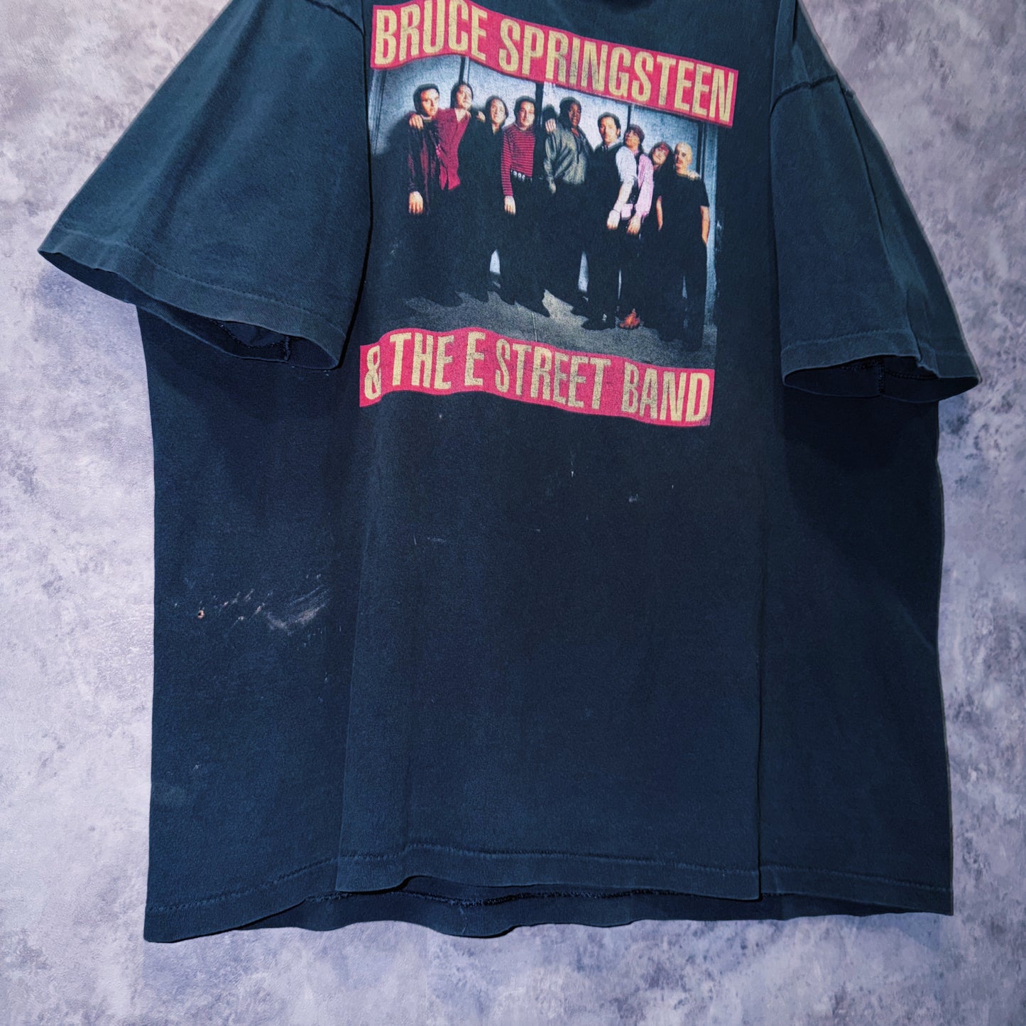 【doppio】90‘s vintage “Bruce Springsteen”The E Street Band”  print design band T-shirt