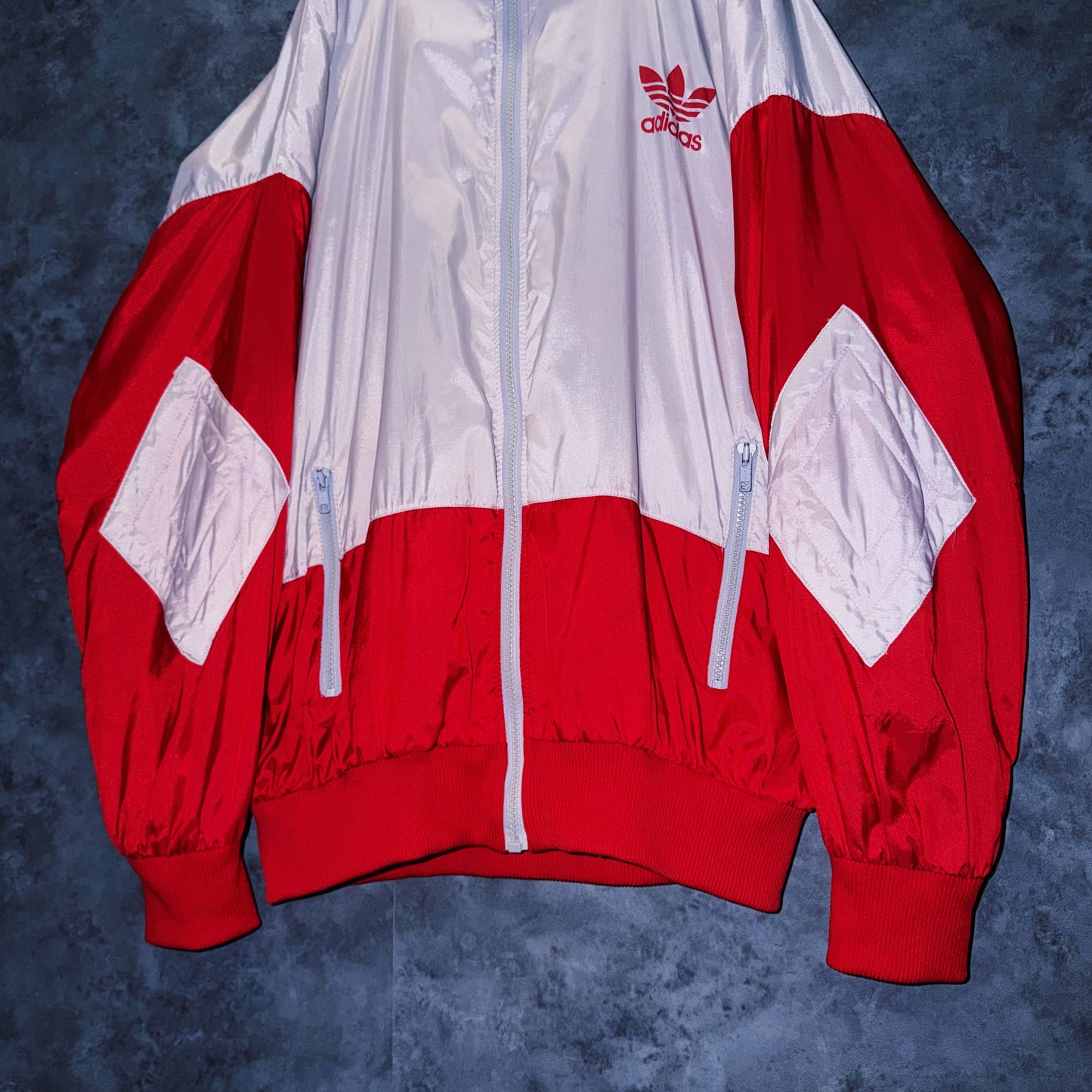 【doppio】90’s vintage “adidas” elbow patch design Nylon jacket