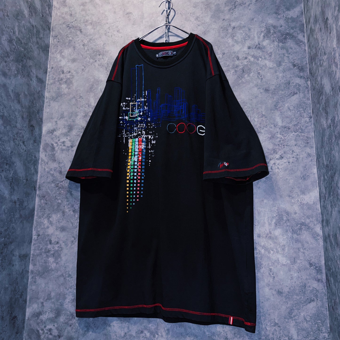 【doppio】vintage “COOGI” embroidery design big silhouette T-shirt