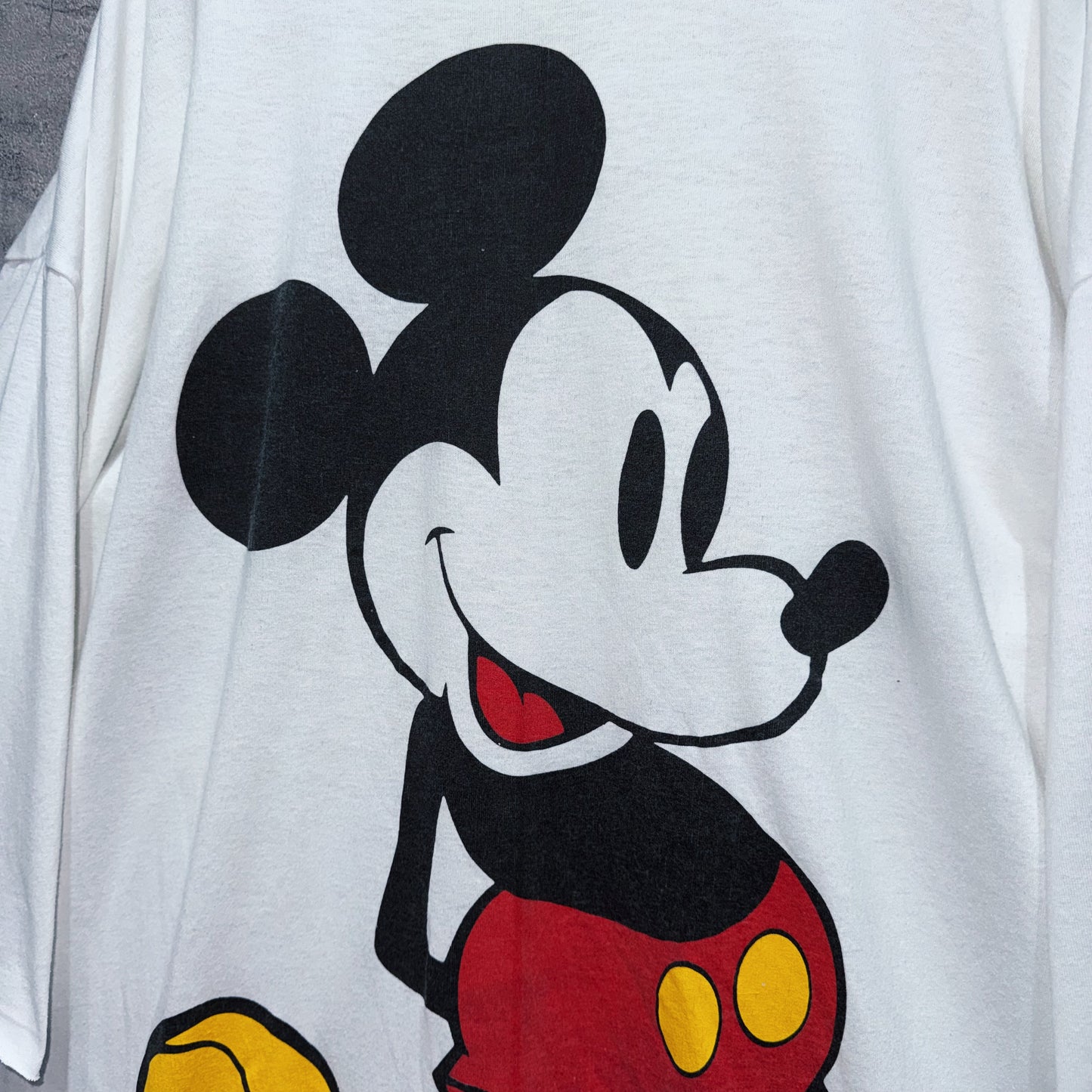 90's"Disney"Mickey Mouse print design super over size T shirt