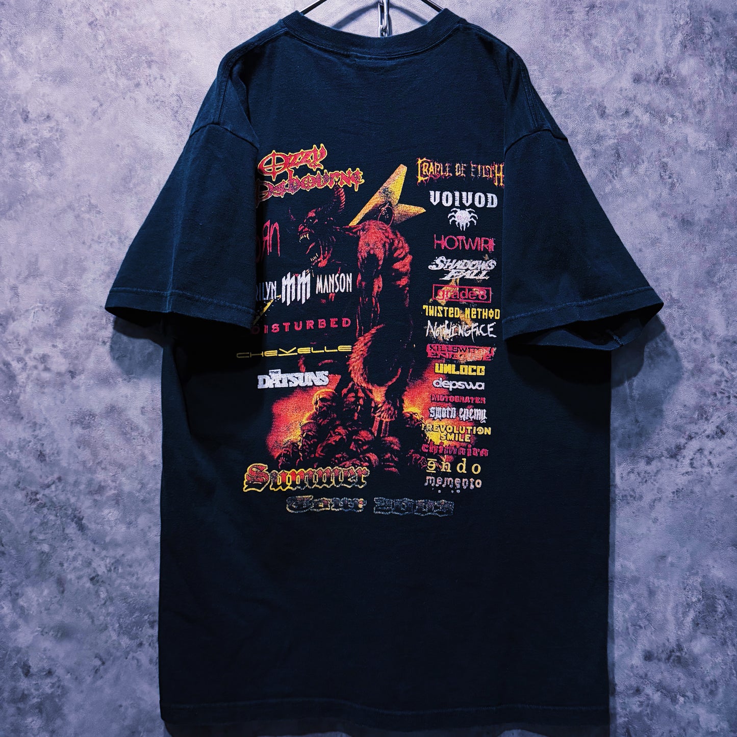 【doppio】00’s vintage “Ozzfest” graphic design band festival T-shirt