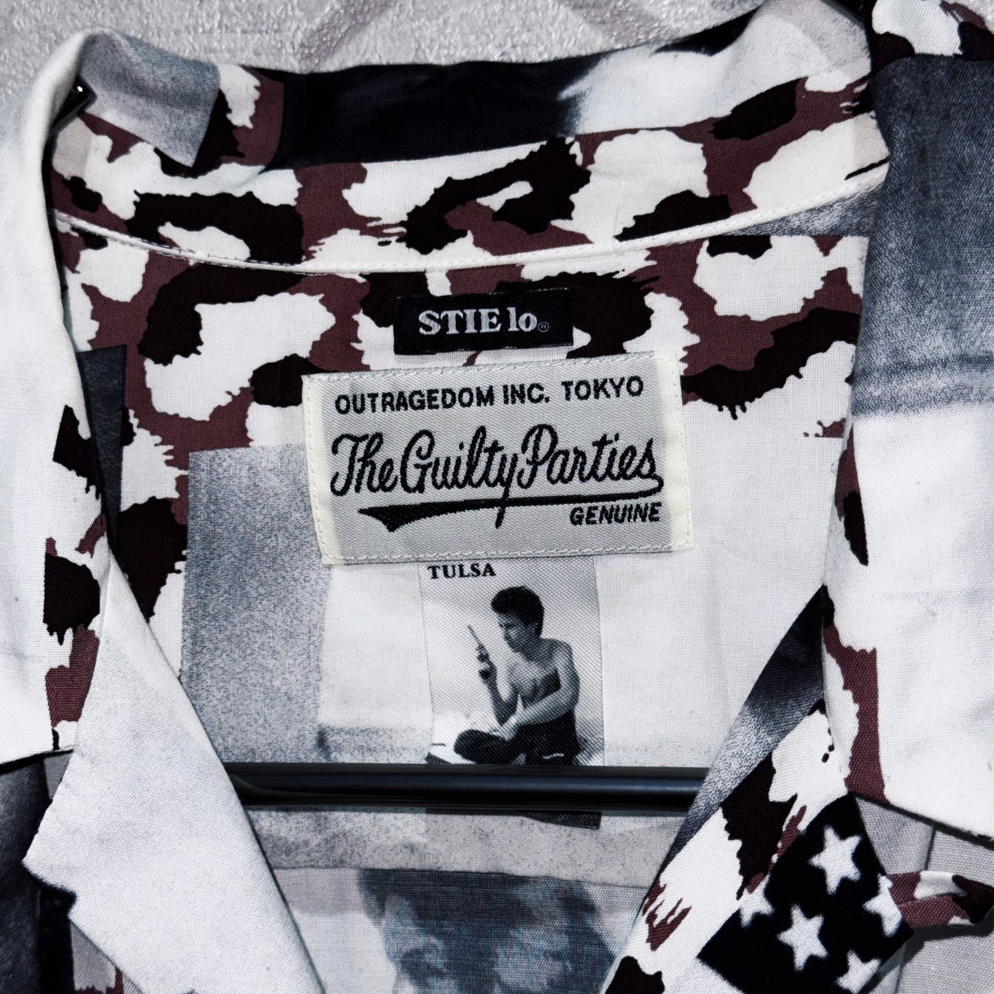 21SS"WACKOMARIA×LARRY CLARK STIE-LO"TULSA AOP pattern Hawaiian short sleeve shirt
