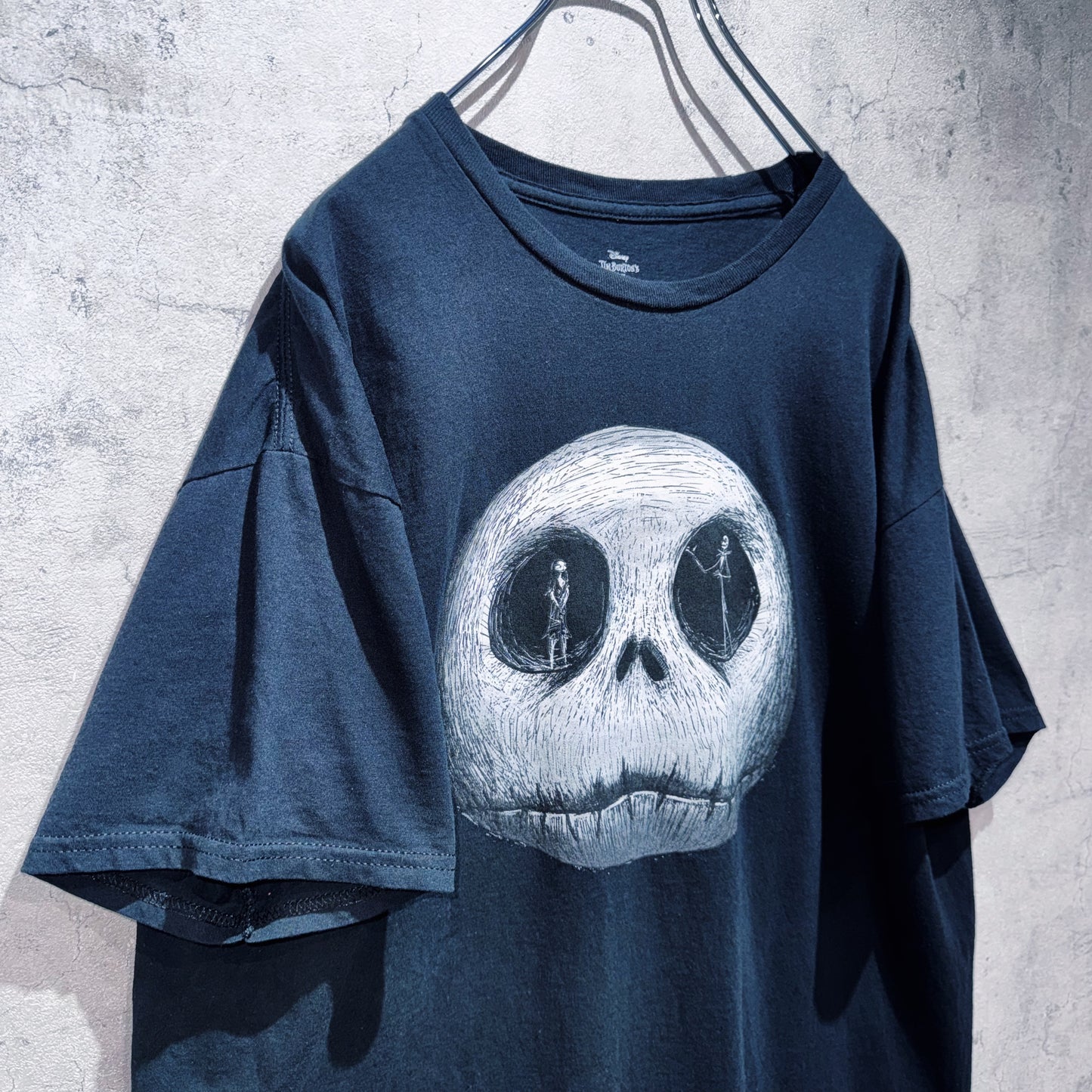 "Nightmare before Christmas"Jack Skellington&amp;Sally graphic design T shirt