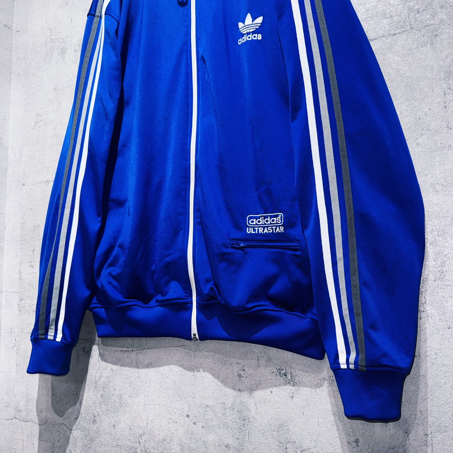 "ADIDAS ULTRASTAR"Trefoil logo embroidery design loose track jacket